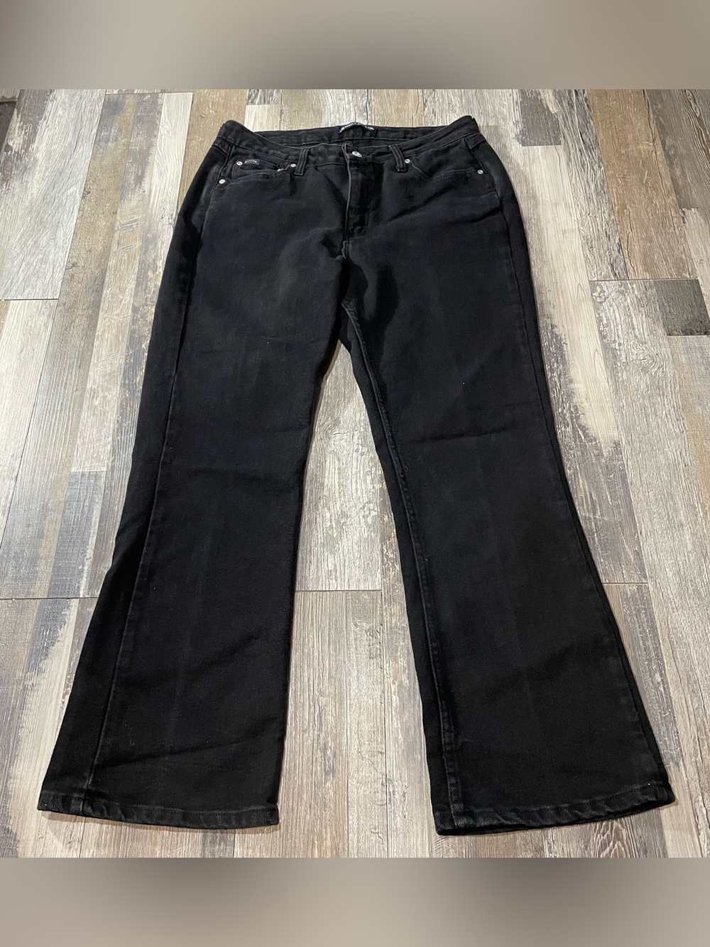 Riders Instantly Slims You Stretch Boot Cut Jeans Black Woman 14S